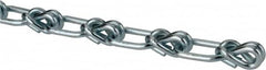 Campbell - 0.12" Diam Steel Single Loop Chain - 265 Lb Load Limit, #1/0, Zinc Plated Finish, 1.29" Inside Length - Makers Industrial Supply