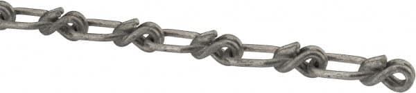 Campbell - 0.12" Diam Steel Single Loop Chain - 265 Lb Load Limit, #1/0, Hot Galvanized Finish, 1.29" Inside Length - Makers Industrial Supply