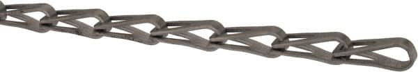 Made in USA - 0.035" Diam Steel Sash Chain - 75 Lb Load Limit, #8, Standard Finish - Makers Industrial Supply