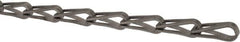 Made in USA - 0.035" Diam Steel Sash Chain - 75 Lb Load Limit, #8, Standard Finish - Makers Industrial Supply