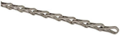 Made in USA - 0.042" Diam Steel Sash Chain - 95 Lb Load Limit, #25, Standard Finish - Makers Industrial Supply