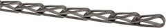 Made in USA - 0.035" Diam Steel Sash Chain - 105 Lb Load Limit, #35, Standard Finish - Makers Industrial Supply