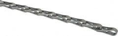 Made in USA - 0.035" Diam Steel Sash Chain - 75 Lb Load Limit, #8, Zinc Plated Finish - Makers Industrial Supply