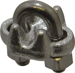 Campbell - 1/8" Wire Rope U-Bolt Clip - 316 Stainless Steel - Makers Industrial Supply