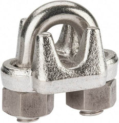 Campbell - 3/8" Wire Rope U-Bolt Clip - 316 Stainless Steel - Makers Industrial Supply