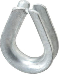 Campbell - 1/2" Wire Rope Thimble Clip - Steel, Heavy-Galvanized - Makers Industrial Supply