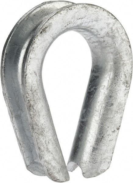 Campbell - 3/4" Wire Rope Thimble Clip - Steel, Heavy-Galvanized - Makers Industrial Supply