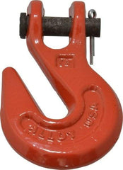 Campbell - 5/16 Inch Chain Diameter, Grade 70 Clevis Hook - 5,100 Lbs. Load Capacity, 15/32 Inch Inside Diameter, 7/16 Inch Pin Diameter, 3/8 Inch Hook Throat - Makers Industrial Supply