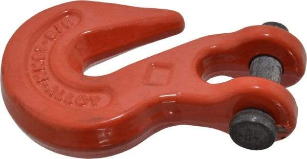 Campbell - 3/8 Inch Chain Diameter, Grade 70 Clevis Hook - 7,100 Lbs. Load Capacity, 17/32 Inch Inside Diameter, 1/02 Inch Pin Diameter, 7/16 Inch Hook Throat - Makers Industrial Supply