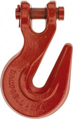 Campbell - 3/4 Inch Chain Diameter, Grade 70 Clevis Hook - 28,300 Lbs. Load Capacity, 15/16 Inch Inside Diameter, 15/16 Inch Pin Diameter, 13/16 Inch Hook Throat - Makers Industrial Supply