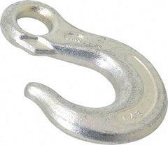 CM - 5,400 Lb Capacity, Chain Grade 43, Carbon Steel Eye Hook - 3-1/4" Reach, 11/16" Eye ID, 3/8" Chain Diam - Makers Industrial Supply