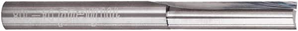 Freud - 1/4" Diam, 1/4" Shank Diam, 1" Length of Cut, 2 Flute Double Edge Straight Router Bit - 2-1/2" Overall Length, Solid Carbide - Makers Industrial Supply