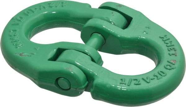 Campbell - Carbon Steel Removable Coupling Link - 1/2" Diameter, 15,000 Lb Load Limit - Makers Industrial Supply