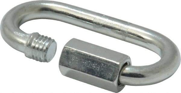 Campbell - Zinc Plated Carbon Steel Quick Link - 3/16" Diameter, 660 Lb Load Limit - Makers Industrial Supply