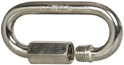 Campbell - Zinc Plated Carbon Steel Quick Link - 1/4" Diameter, 880 Lb Load Limit - Makers Industrial Supply