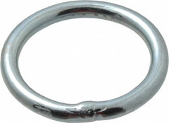 Campbell - 3/16 Inch Wire Size Welding Ring - 1-1/4 Inch Inside Diameter, 200 Lbs. Load Limit, Zinc Plated Finish - Makers Industrial Supply