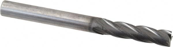 OSG - 3/16", 3/4" LOC, 3/16" Shank Diam, 2" OAL, 4 Flute, Solid Carbide Square End Mill - Single End, Diamond Finish, Spiral Flute, 30° Helix, Centercutting, Right Hand Cut, Right Hand Flute, Series 7040 - Makers Industrial Supply