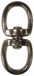 Value Collection - 3-3/8" Long Oval Deluxe Swivel Eye Bolt Snap - Zinc Alloy with 5/16" Snap Opening - Makers Industrial Supply