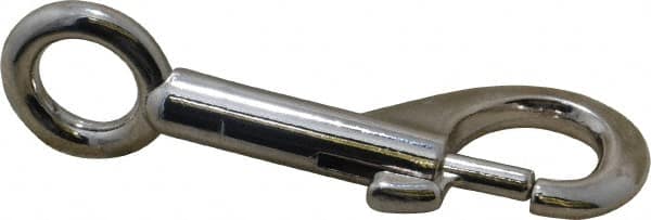 Value Collection - 3-5/16" Long Oval Fixed Eye Bolt Snap - Zinc Alloy with 3/8" Snap Opening - Makers Industrial Supply