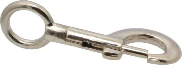 Value Collection - 3-3/8" Long Oval Fixed Eye Bolt Snap - Zinc Alloy with 5/16" Snap Opening - Makers Industrial Supply