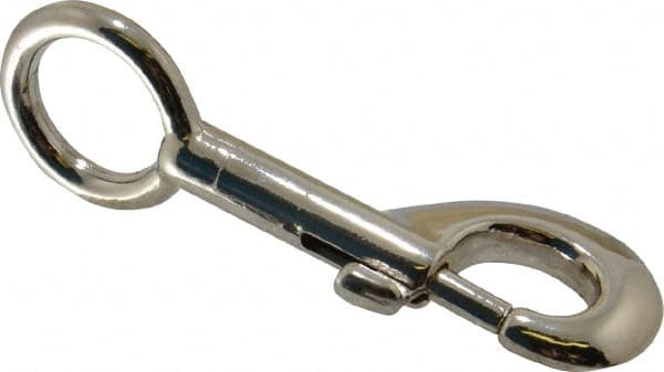 Value Collection - 3-1/2" Long Oval Fixed Eye Bolt Snap - Zinc Alloy with 5/16" Snap Opening - Makers Industrial Supply