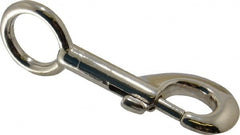 Value Collection - 3-1/2" Long Oval Fixed Eye Bolt Snap - Zinc Alloy with 5/16" Snap Opening - Makers Industrial Supply