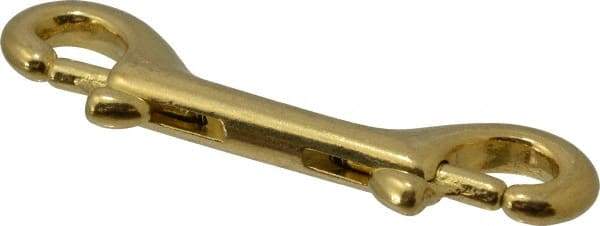 Value Collection - 3-1/2" Long Double End Bolt Snap - Solid Brass with 1/4" Snap Opening - Makers Industrial Supply