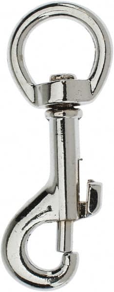 Value Collection - 2-3/8" Long Oval Swivel Eye Bolt Snap - Zinc Alloy with 1/4" Snap Opening - Makers Industrial Supply