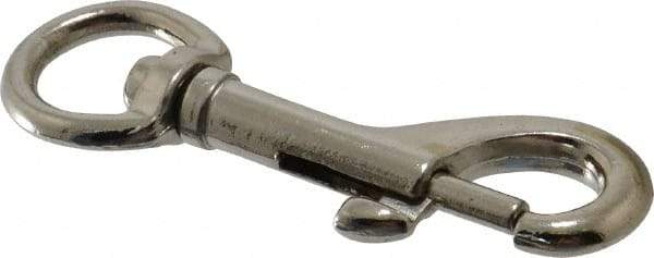 Value Collection - 2-3/8" Long Oval Swivel Eye Bolt Snap - Zinc Alloy with 1/4" Snap Opening - Makers Industrial Supply