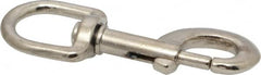 Value Collection - 3-9/16" Long Oval Swivel Eye Bolt Snap - Zinc Alloy with 5/16" Snap Opening - Makers Industrial Supply