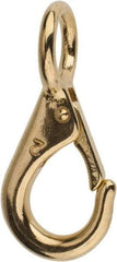 Value Collection - 3-1/4" Long Fixed Eye Boat Snap - Solid Brass with 1/2" Snap Opening - Makers Industrial Supply