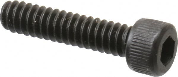 Unbrako - #6-32 UNC Hex Socket Drive, Socket Cap Screw - Alloy Steel, Black Oxide Finish, 5/8" Length Under Head - Makers Industrial Supply