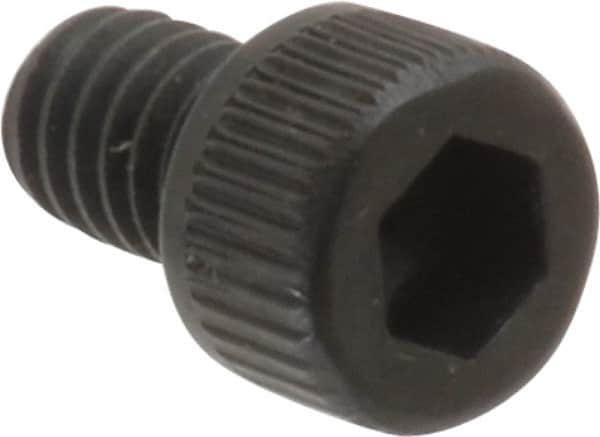 Unbrako - #8-32 UNC Hex Socket Drive, Socket Cap Screw - Alloy Steel, Black Oxide Finish, 1/4" Length Under Head - Makers Industrial Supply