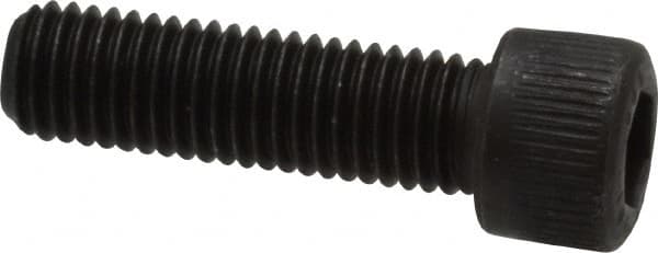 Unbrako - 1/4-28 UNF Hex Socket Drive, Socket Cap Screw - Alloy Steel, Black Oxide Finish, 7/8" Length Under Head - Makers Industrial Supply