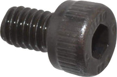 Unbrako - M4x0.70 Metric Coarse Hex Socket Drive, Socket Cap Screw - Grade 12.9 Alloy Steel, Black Oxide Finish, 6mm Length Under Head - Makers Industrial Supply