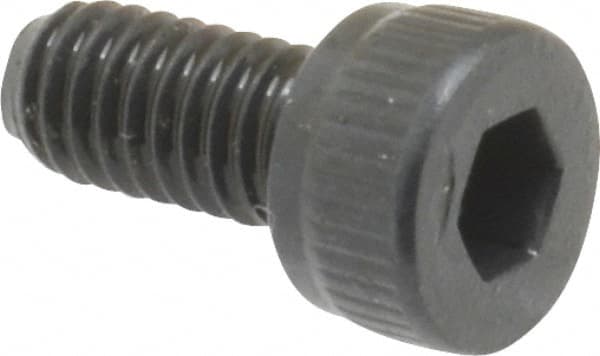 Unbrako - M4x0.70 Metric Coarse Hex Socket Drive, Socket Cap Screw - Grade 12.9 Alloy Steel, Black Oxide Finish, 8mm Length Under Head - Makers Industrial Supply