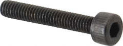 Unbrako - M4x0.70 Metric Coarse Hex Socket Drive, Socket Cap Screw - Grade 12.9 Alloy Steel, Black Oxide Finish, 25mm Length Under Head - Makers Industrial Supply