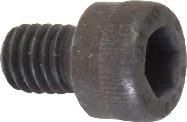 Unbrako - M6x1.00 Metric Coarse Hex Socket Drive, Socket Cap Screw - Grade 12.9 Alloy Steel, Black Oxide Finish, 8mm Length Under Head - Makers Industrial Supply