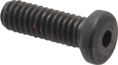 Unbrako - #8-32 UNC Hex Socket Drive, Low Socket Cap Screw - Alloy Steel, Black Oxide Finish, 1/2" Length Under Head - Makers Industrial Supply