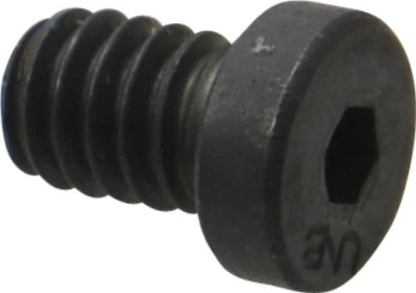 Unbrako - 1/4-20 UNC Hex Socket Drive, Low Socket Cap Screw - Alloy Steel, Black Oxide Finish, 3/8" Length Under Head - Makers Industrial Supply