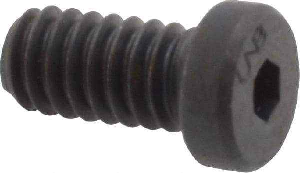 Unbrako - 1/4-20 UNC Hex Socket Drive, Low Socket Cap Screw - Alloy Steel, Black Oxide Finish, 1/2" Length Under Head - Makers Industrial Supply