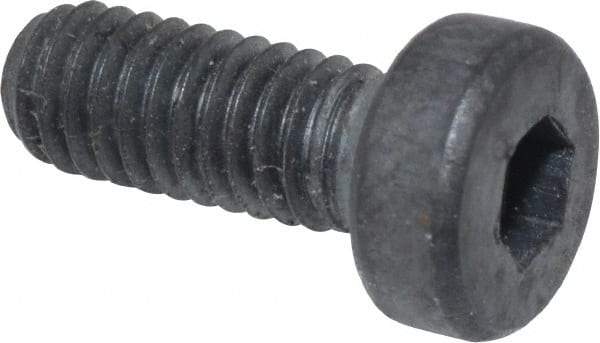 Unbrako - M4x0.70 Metric Coarse Hex Socket Drive, Low Socket Cap Screw - Grade 10.9 Alloy Steel, Black Oxide Finish, 10mm Length Under Head - Makers Industrial Supply