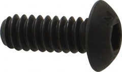 Unbrako - #10-24 UNC Hex Socket Drive, Button Screw - Alloy Steel, Black Oxide Finish, 1/2" Length Under Head - Makers Industrial Supply