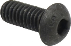 Unbrako - 5/16-18 UNC Hex Socket Drive, Button Screw - Alloy Steel, Black Oxide Finish, 3/4" Length Under Head - Makers Industrial Supply