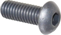 Unbrako - 3/8-16 UNC Hex Socket Drive, Button Screw - Alloy Steel, Black Oxide Finish, 1" Length Under Head - Makers Industrial Supply