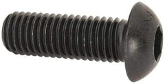 Unbrako - M12x1.75 Metric Coarse Hex Socket Drive, Button Screw - Alloy Steel, Black Oxide Finish, 35mm Length Under Head - Makers Industrial Supply