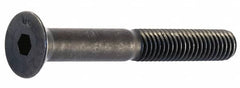 Unbrako - M6x1.00 Metric Coarse Hex Socket Drive, 90 to 92° Flat Screw - Grade 12.9 Alloy Steel, Black Oxide Finish, 20mm OAL - Makers Industrial Supply