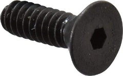 Unbrako - #4-40 UNC Hex Socket Drive, 82° Flat Screw - Alloy Steel, Black Oxide Finish, 3/8" OAL - Makers Industrial Supply