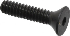 Unbrako - #4-40 UNC Hex Socket Drive, 82° Flat Screw - Alloy Steel, Black Oxide Finish, 1/2" OAL - Makers Industrial Supply