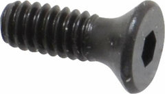 Unbrako - #5-40 UNC Hex Socket Drive, 82° Flat Screw - Alloy Steel, Black Oxide Finish, 3/8" OAL - Makers Industrial Supply